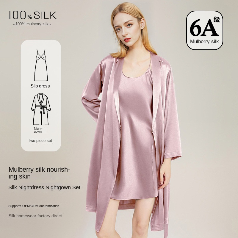 Women Elegant 100% Mulberry Si - đánh giá và giá Robe Silk Women