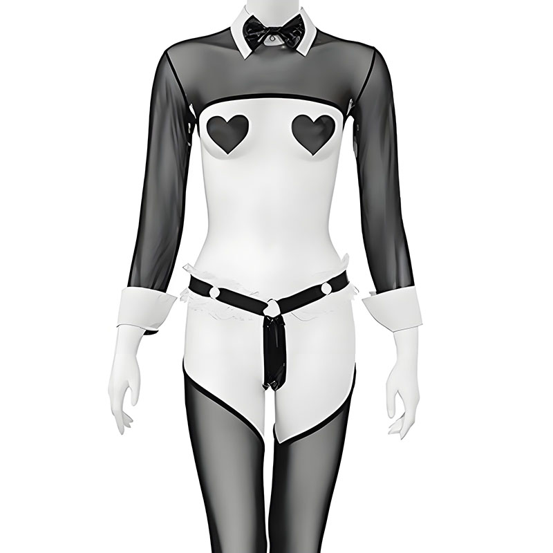 Anime Bunny Maid Uniform Mesh  - đánh giá và giá Garter Belt Set