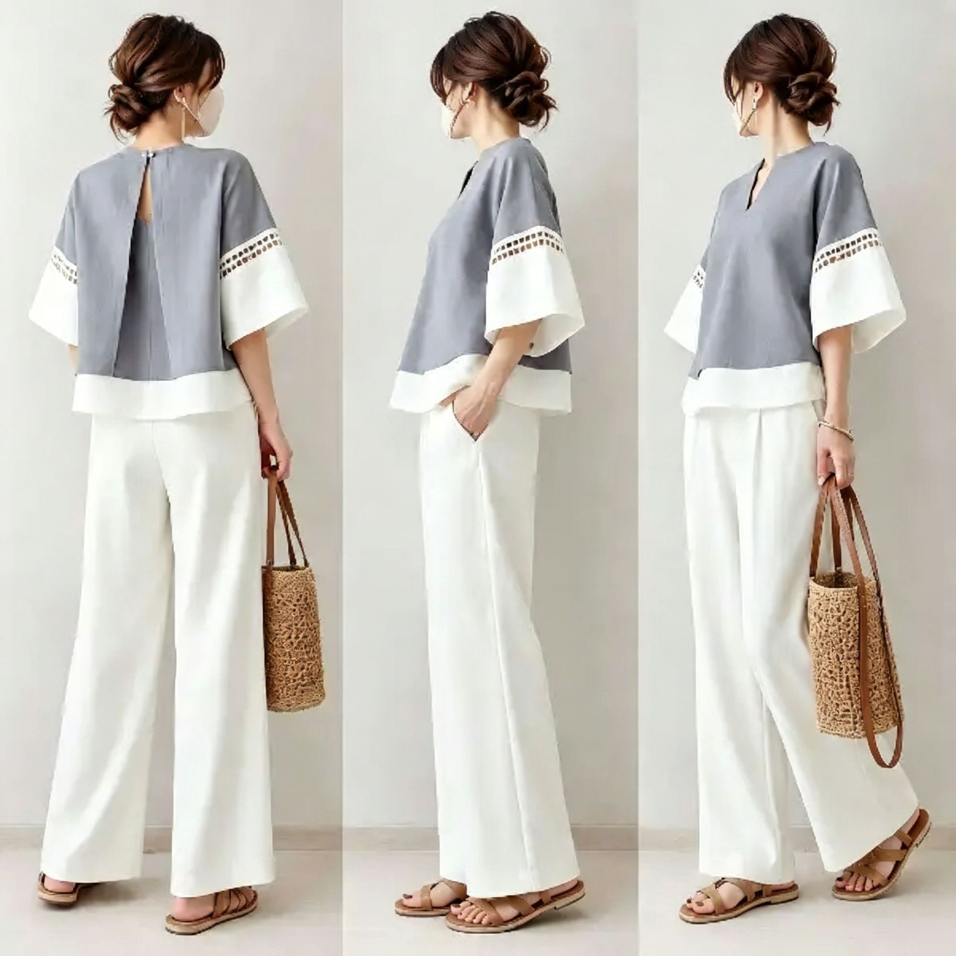 2026 New Two-piece Set: V-neck - đánh giá và giá Robe Silk Women