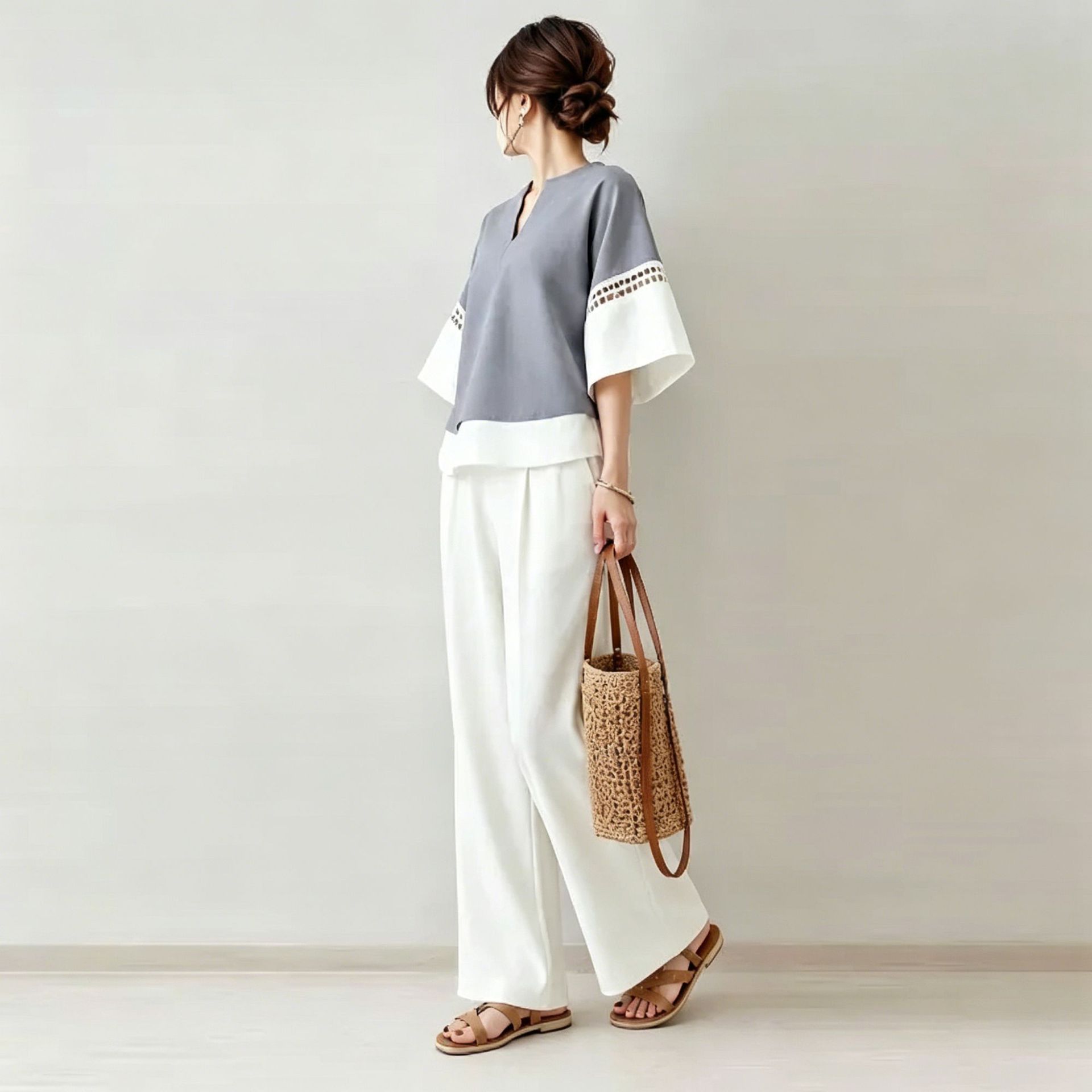 2026 New Two-piece Set: V-neck - đánh giá và giá Robe Silk Women