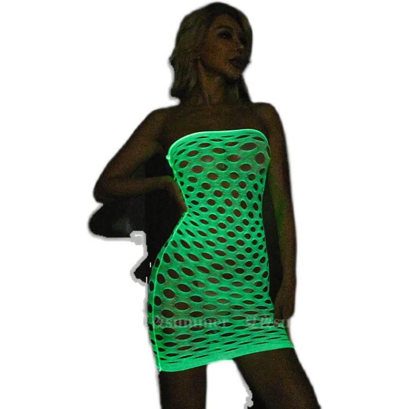 Luminous Glow in The Dark Fish - đánh giá và giá Bodystocking Fishnet