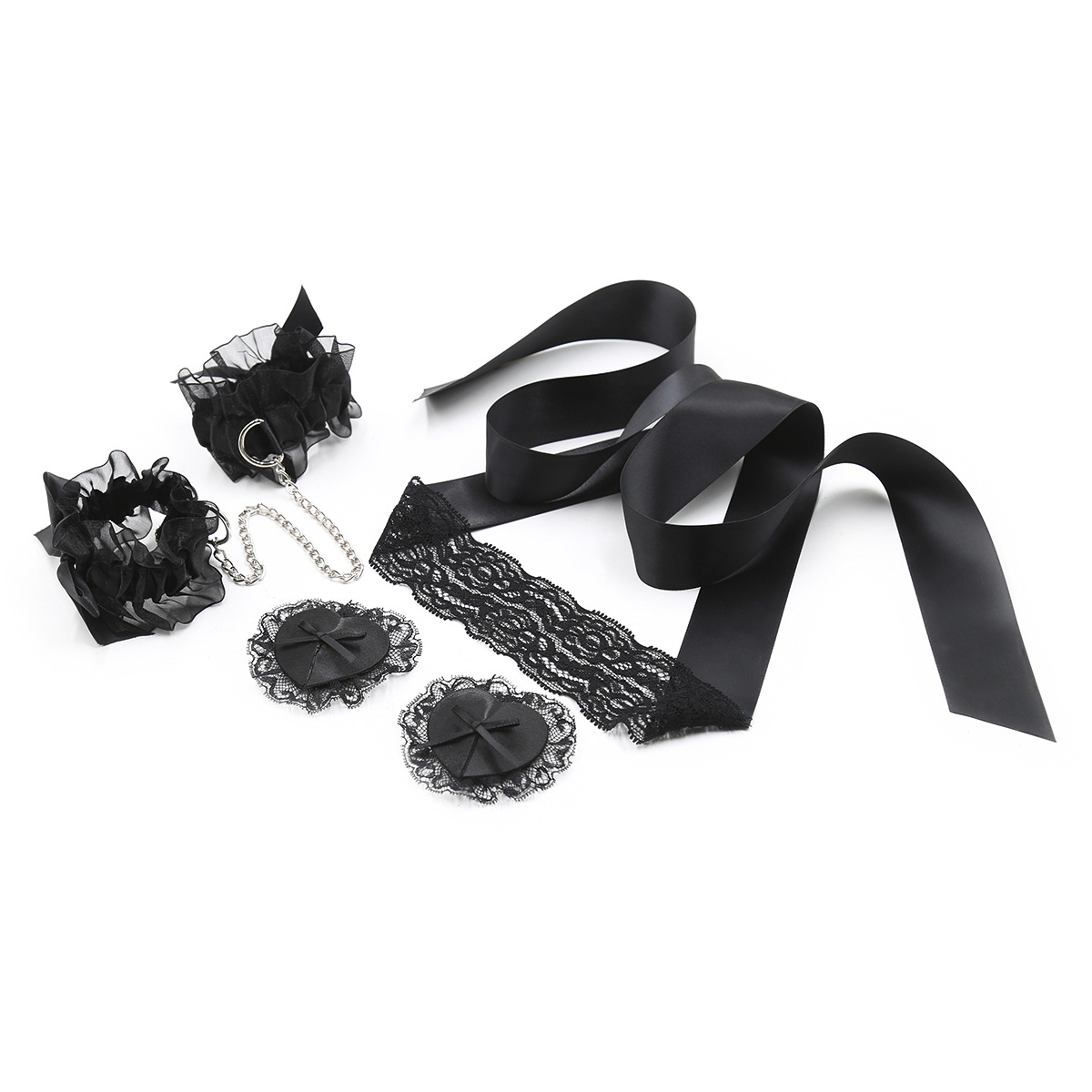 Lace Sex Toy Set Adult Handcuf - đánh giá và giá Nipple Cover Pasties