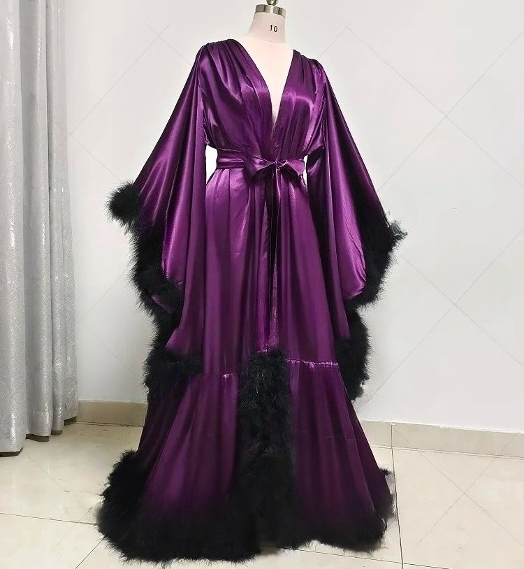 Customized Bathrobe for Women  - đánh giá và giá Robe Silk Women