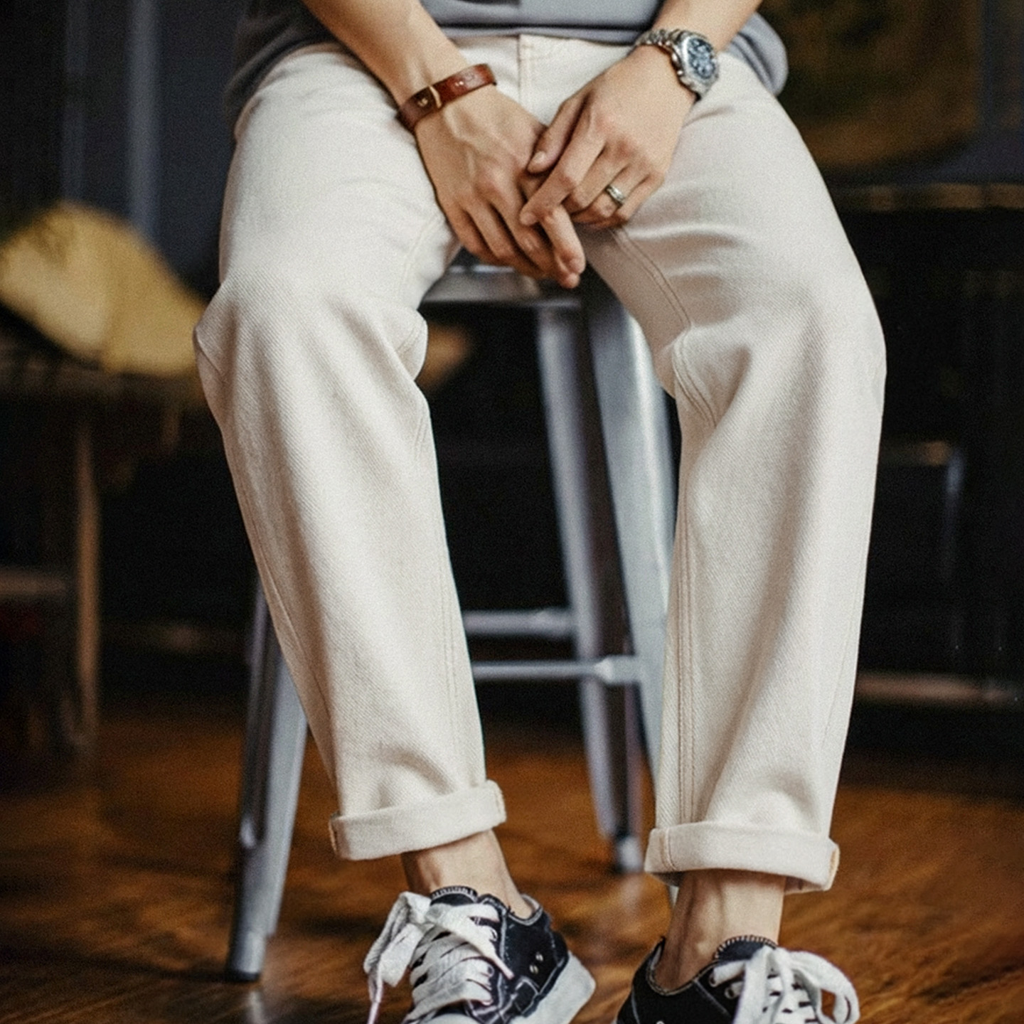 Maden Men's Vintage White Heav - đánh giá và giá Levis Jeans 501